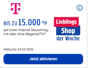 PAYBACK Punkte Aktion für Telekom Internetvertrag